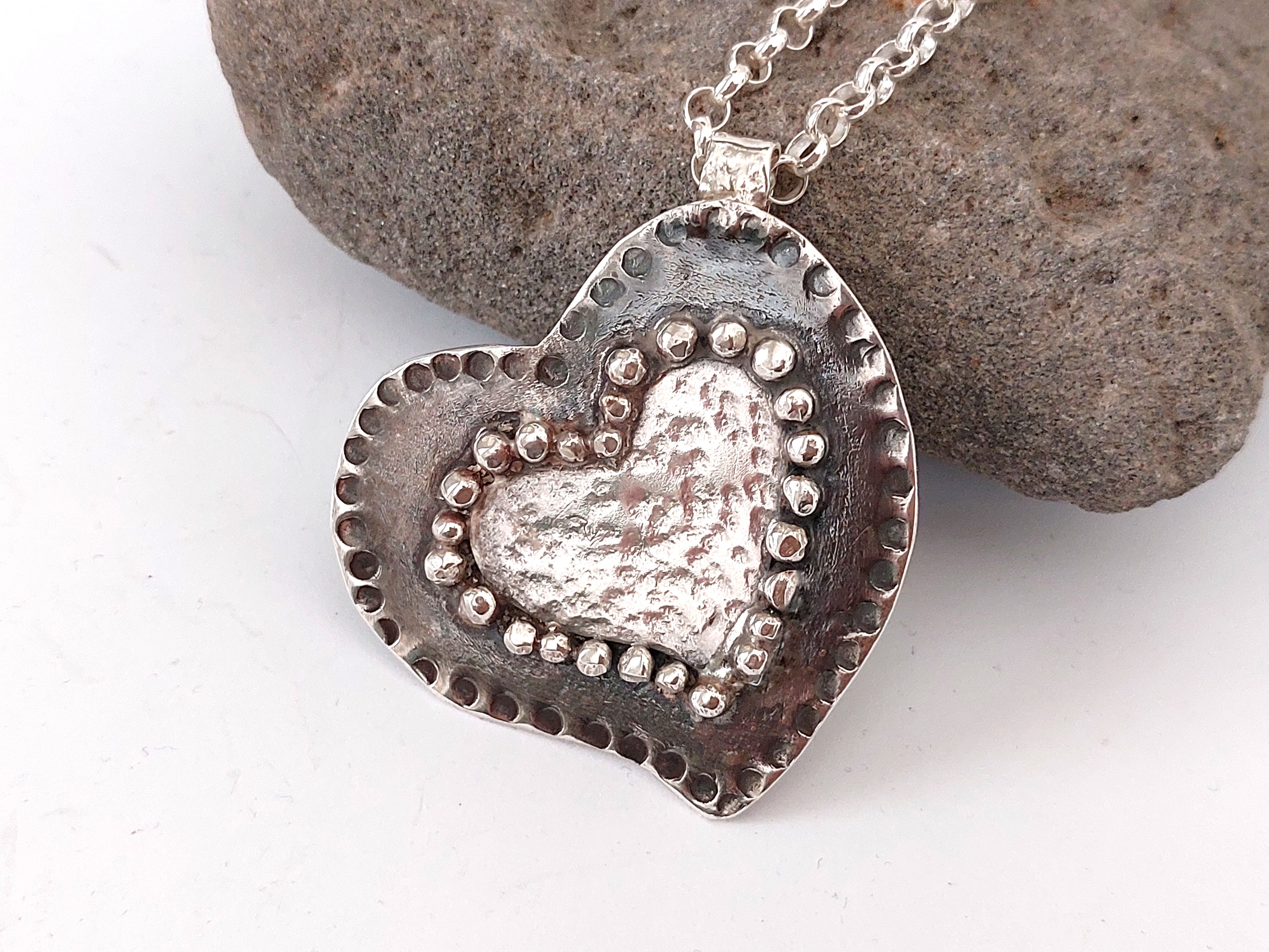Marcasite Locket Heart Pendant Sterling Silver – The Jewelry