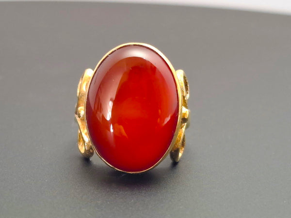 Carnelian Gold Ring