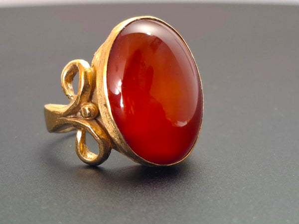 Carnelian Gold Ring