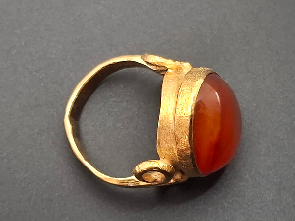 Carnelian Gold Ring