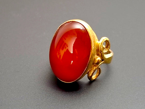 Carnelian Gold Ring