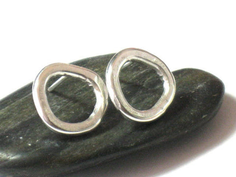 Minimalist Silver Post Earrings