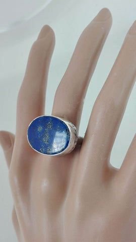 Handmade Lapis Lazuli Silver Ring