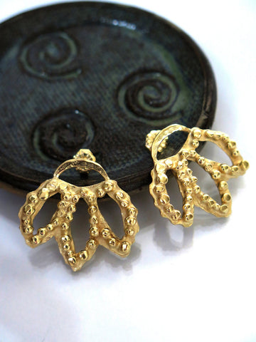 Botanical Gold Ear Studs