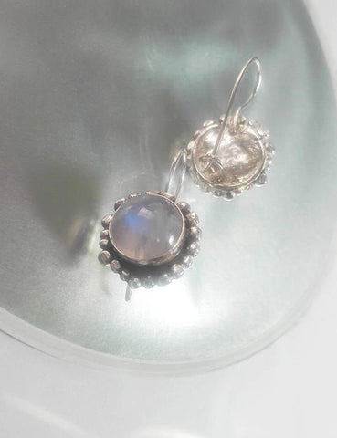 Lovely Moonstone Sterling Dangles