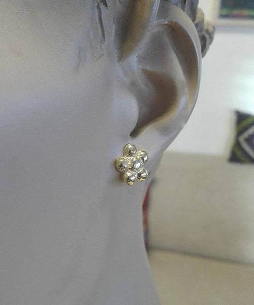 Gold Filled Small Flower Stud Earrings