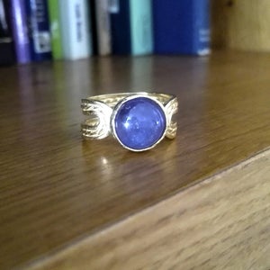 Gold Tanzanite handmade Ring