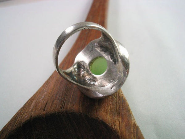 Oval Sterling Silver Stone Ring