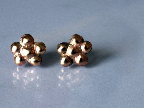 Gold Filled Small Flower Stud Earrings