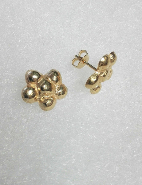 Gold Filled Small Flower Stud Earrings