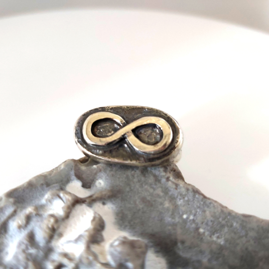 Sterling Silver Infinity Ring.