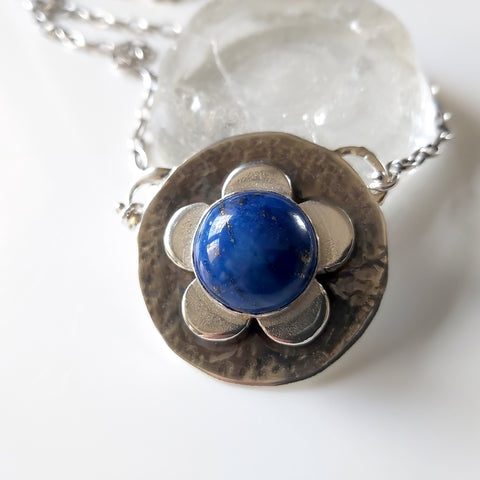 Large Lapis Lazuli Pendant Necklace